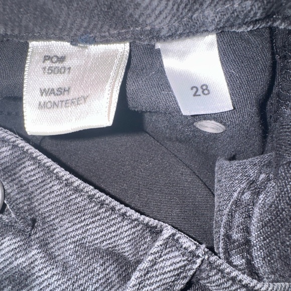 Reformation Jeans Cynthia High Rise Straight Leg Washed Black 28 - Picture 4 of 5